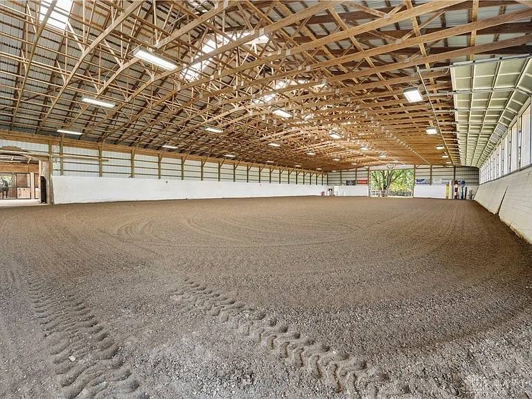 The indoor riding arena