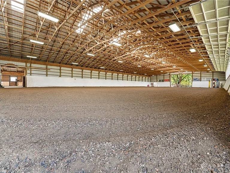 The indoor arena from ground level